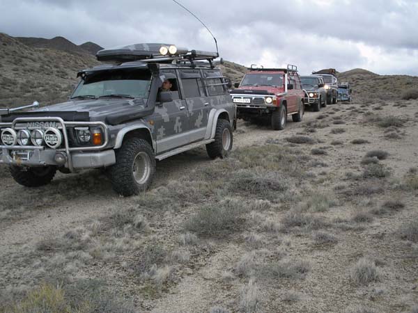 offroad in die Bergen Almaty Region. Foto 2